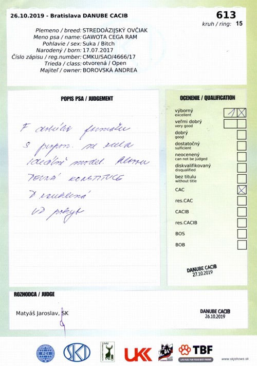 Posudek z výstavy